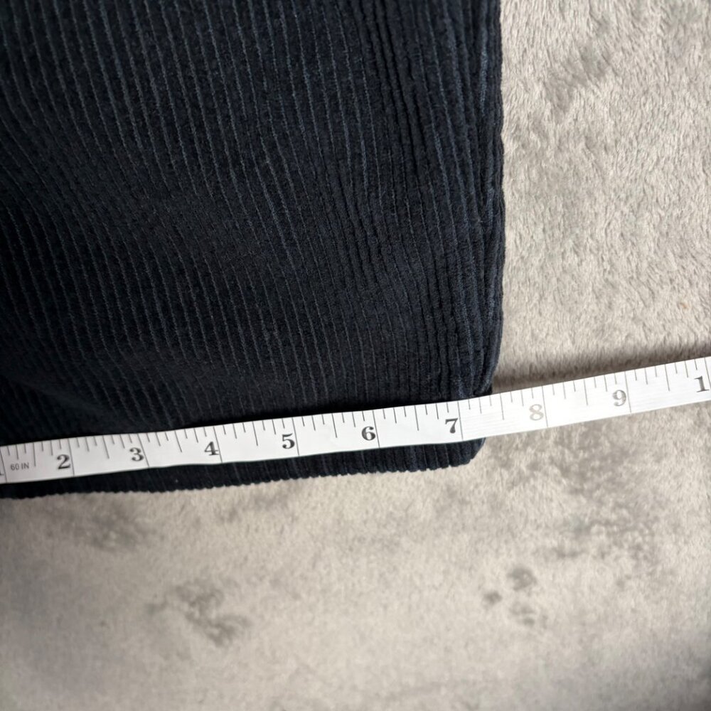 Empyre Tori Black Corduroy Pants Size 0 High Rise Straight Leg Y2K Skate Style - Picture 7 of 9